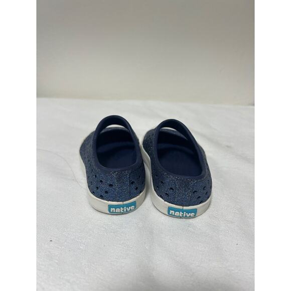 Native Jefferson Juniper Blue Bling Shoes Child Size 5C - Picture 5 of 5